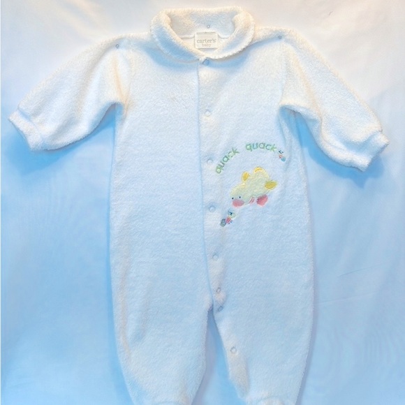 Carter's Other - VINTAGE 2002 CARTER’S BABY TERRY CLOTH  FOOTIE LARGE 6-9 MONTHS